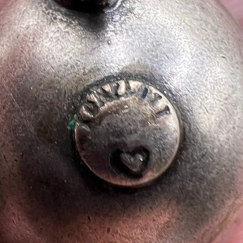 Vintage KONPLOTT Concave Purple Crystal Earrings - Picture 8 of 8